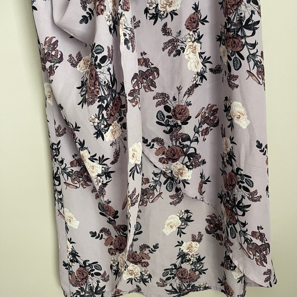 Charlotte Russe Medium Lavender Floral Skirt - Picture 2 of 5